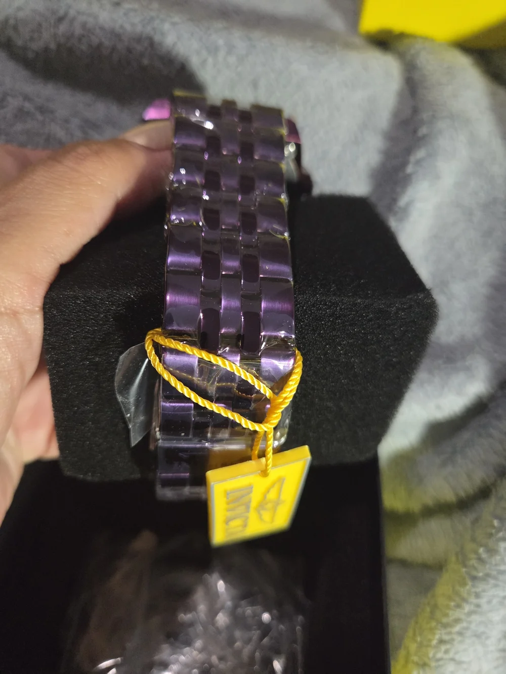 Invicta Purple Zulu  Multi-Dial Stainless Steel Watch